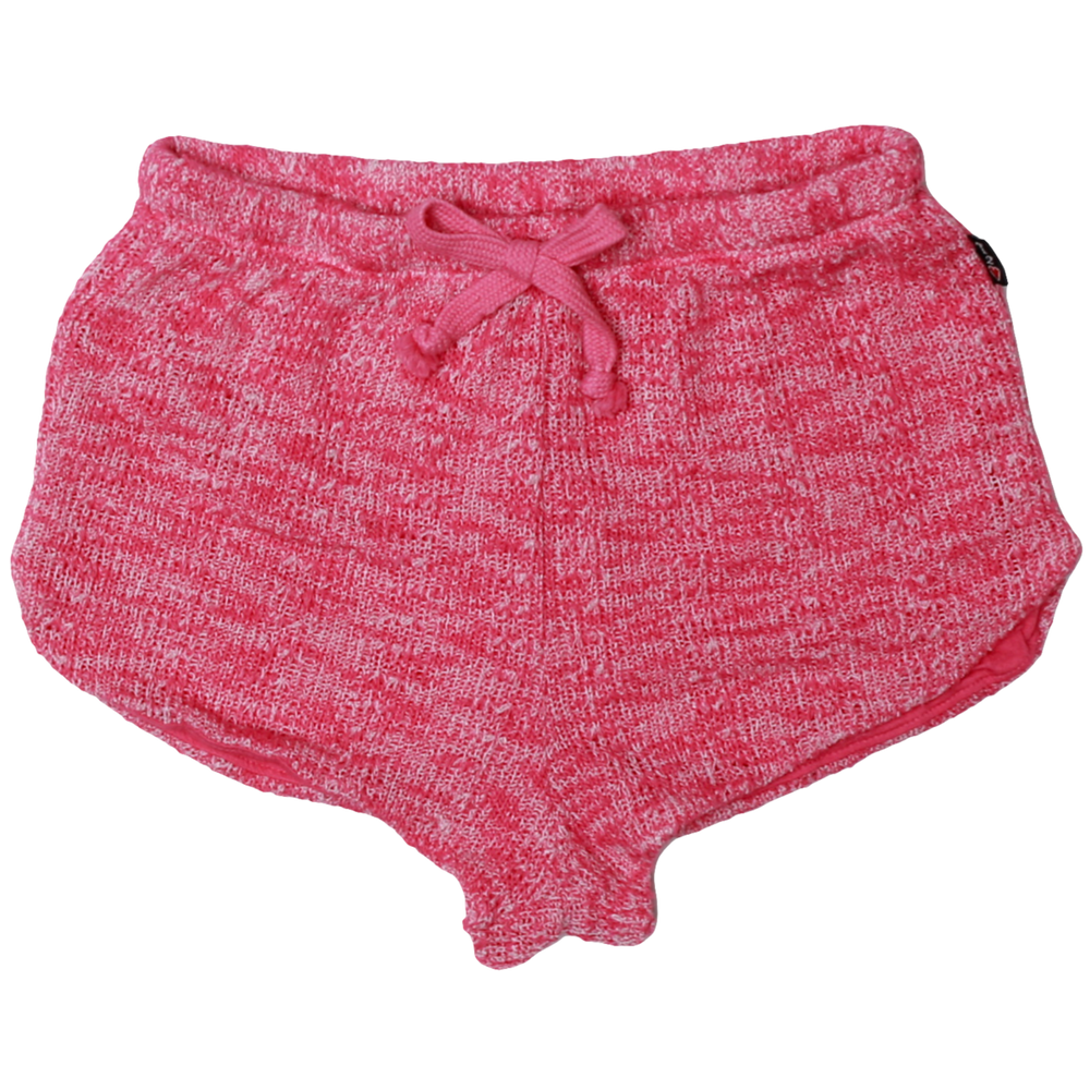 Barbie Pink Crochet Tie-Waist Shorts
