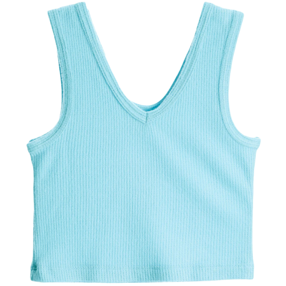 Super Soft Waffle Brami Top Aqua