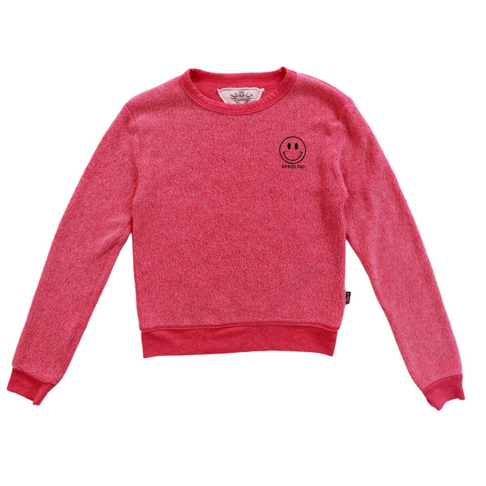 T2 Love Red Apres Ski Crewneck Fleece Sweatshirt