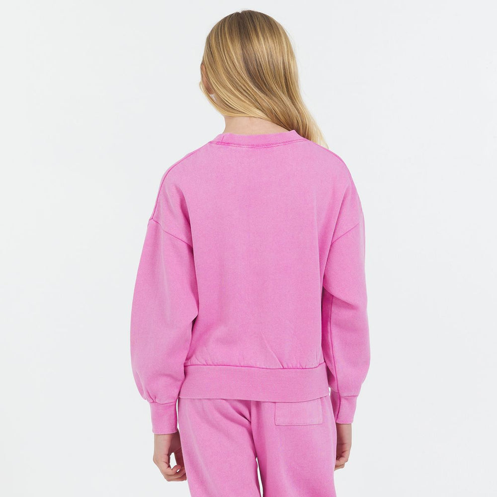 VH Pink Washed Crewneck Sweatshirt