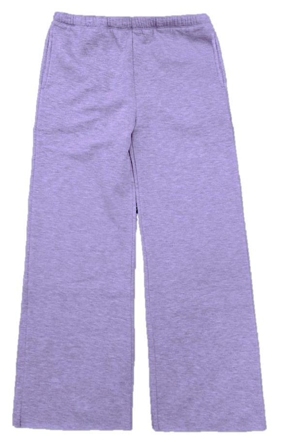 Violet Crush Cloud Narrow WB Wide Leg Raw Edge Pant