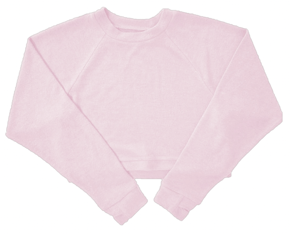 Suzette Pink Cuddle Soft Crew Neck Top