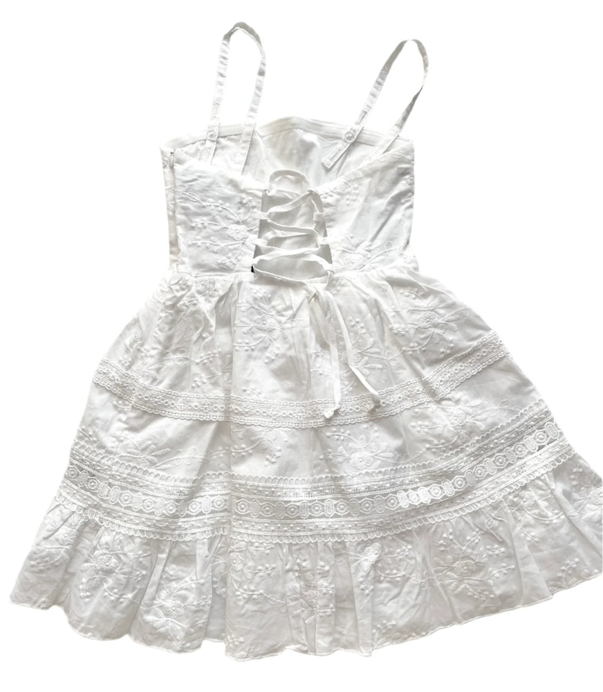Bridget White Floral Embroidery Bridget Dress