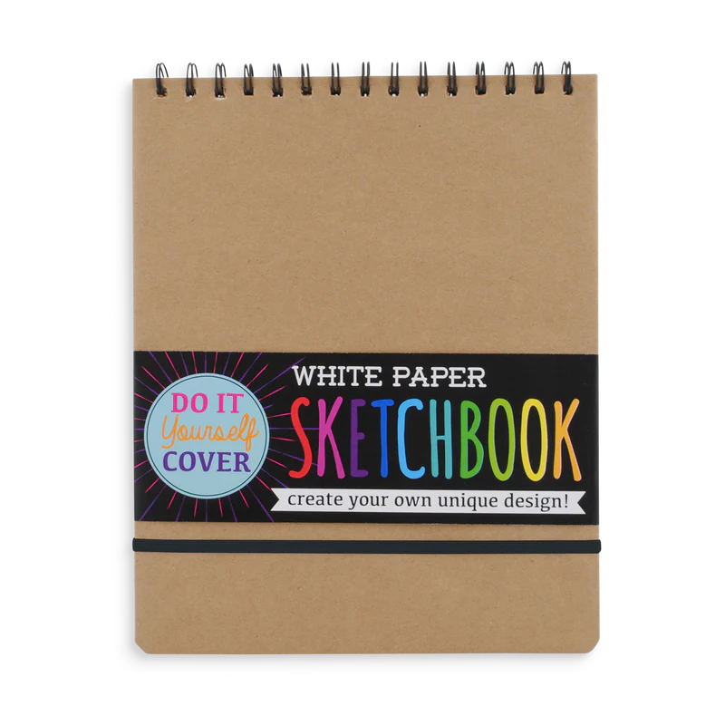 DIY Cover White Paper Sketchbook