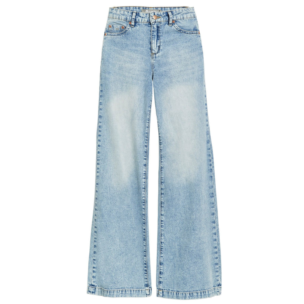 Tractr Light Indigo Basic Wide Leg Jean