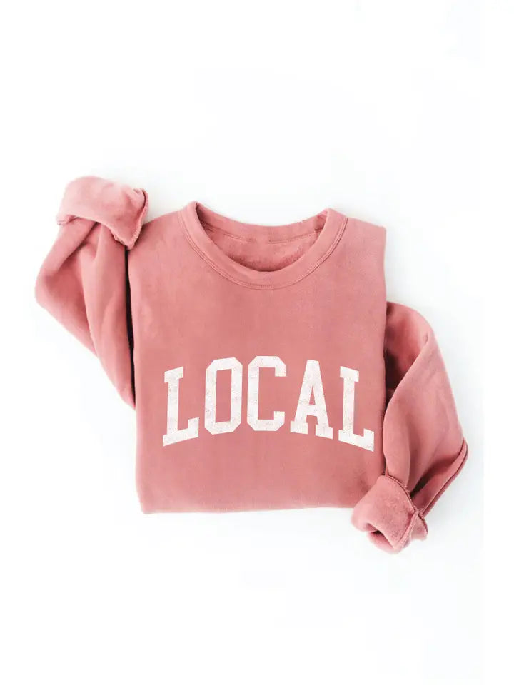 Heathered Mauve Local Sweatshirt