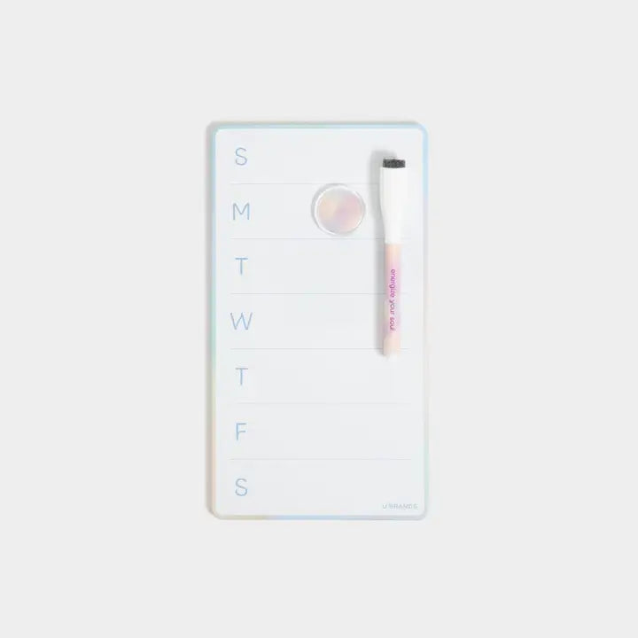 Lucent Dreams Weekly Calendar Dry Erase Board