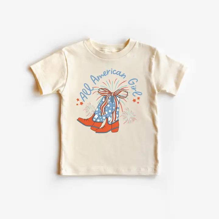 All American Girl Cowboy Boots Tee