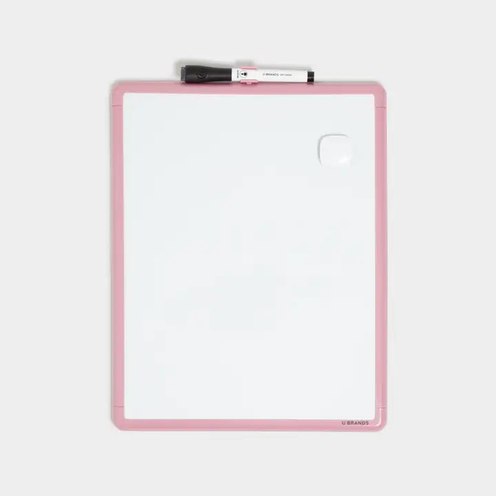 Pink Magnetic Contempo Dry Erase Board