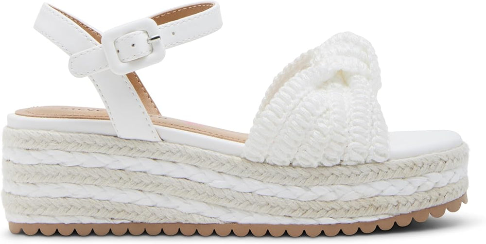 J Cookie Espadrille Wedge Sandal White
