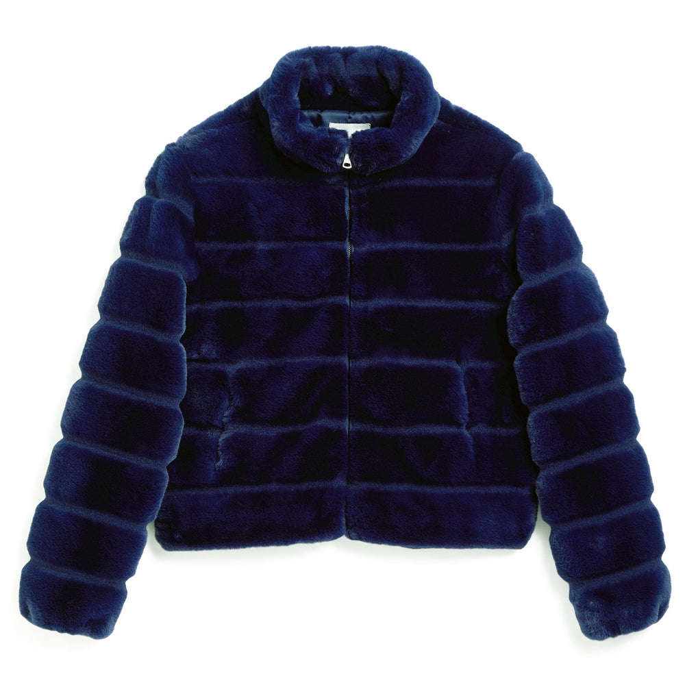 Tractr Sapphire Faux Fur Puffer Jacket