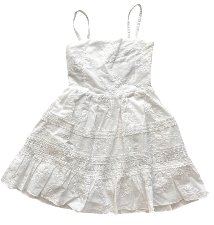 Bridget White Floral Embroidery Bridget Dress