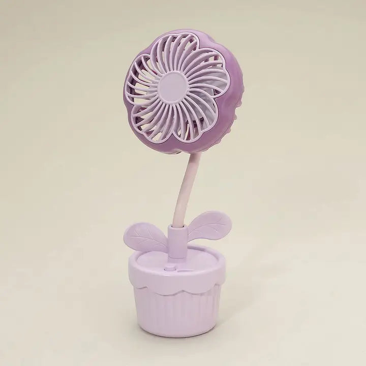 Flower Pot Mini Desktop Fan