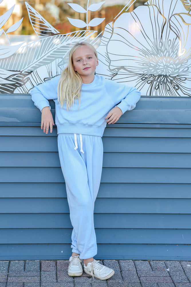 Katie J NYC Dylan Baby Blue Sweatpant