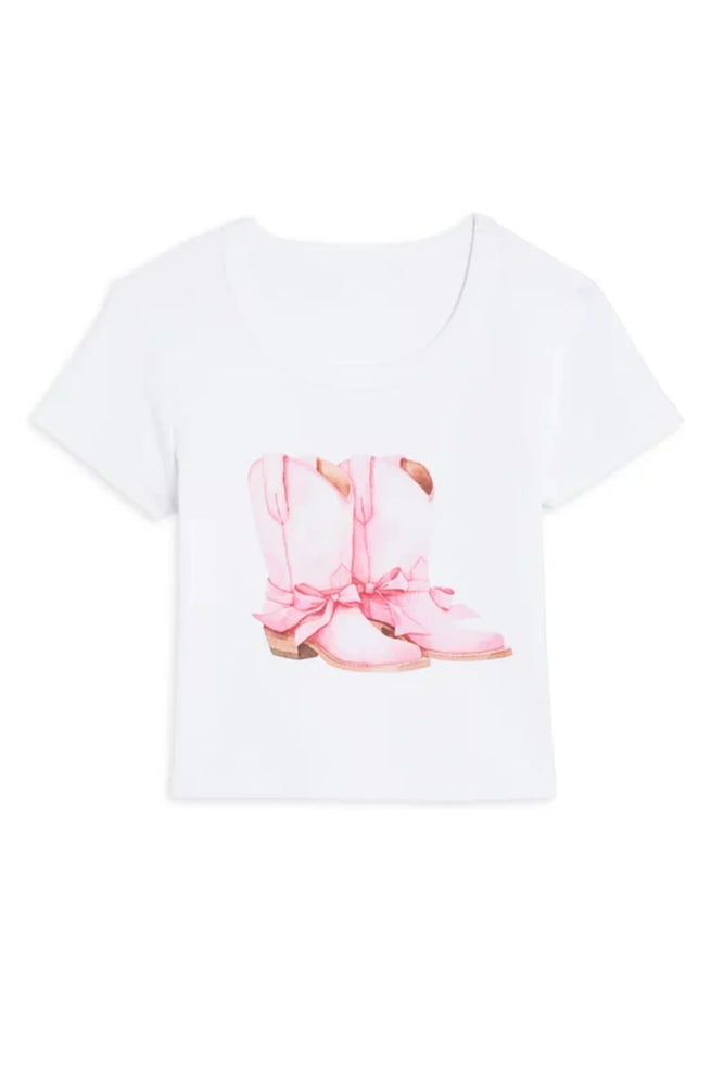 Graphic Cowgirl Boots Tee
