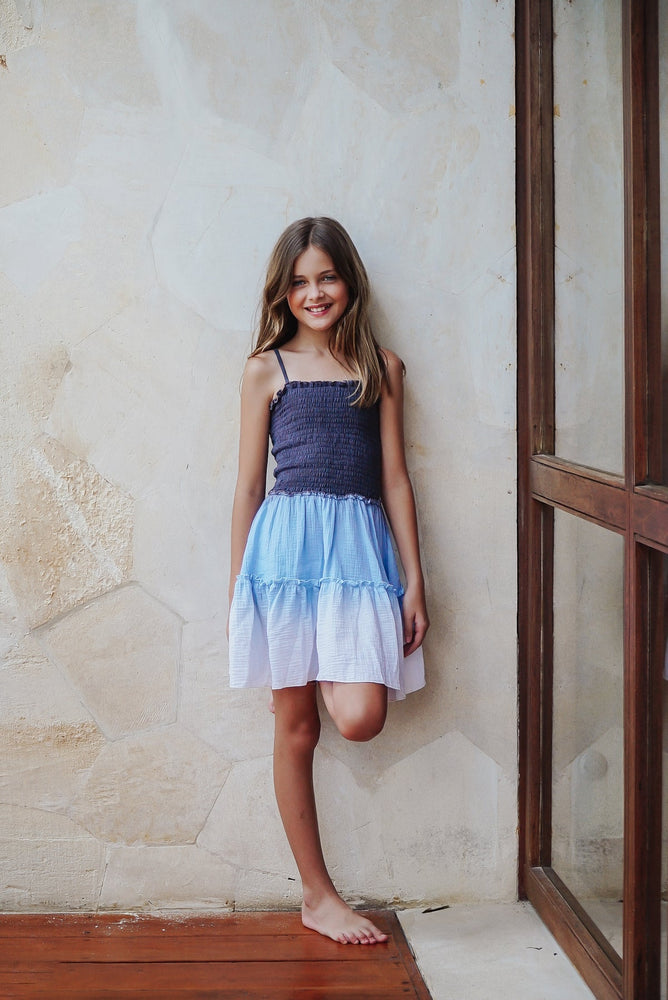 Flowers by Zoe Denim Blue Ombre Dress