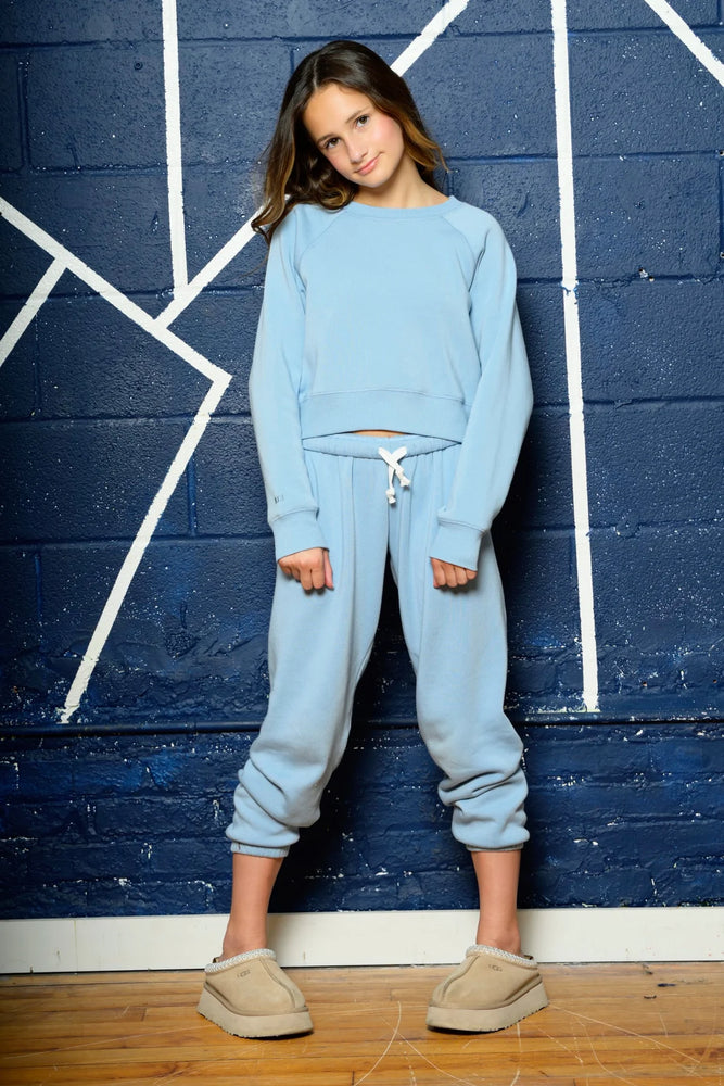 Dylan Glacier Blue Crew Sweatshirt