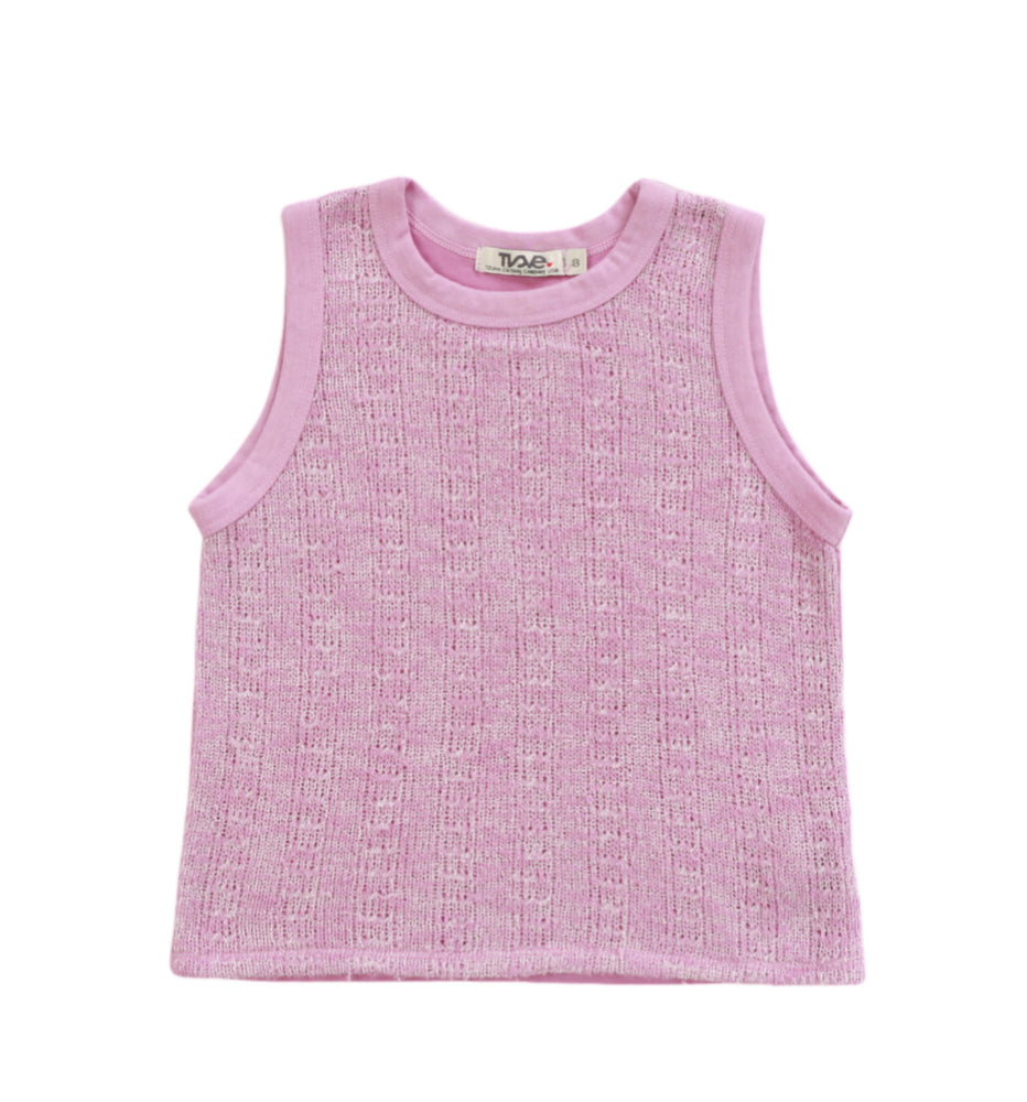 T2 Love Lavender Crochet Tank