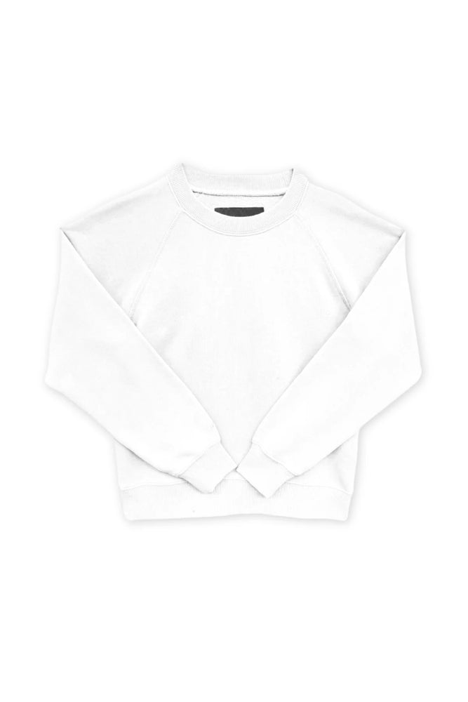 White Shane Oversized Crew Sweatshirt