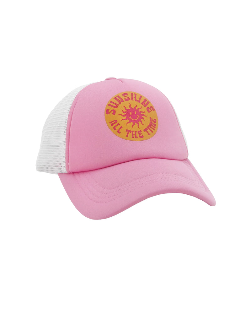 Prism Pink Sunshine All The Time Trucker Hat