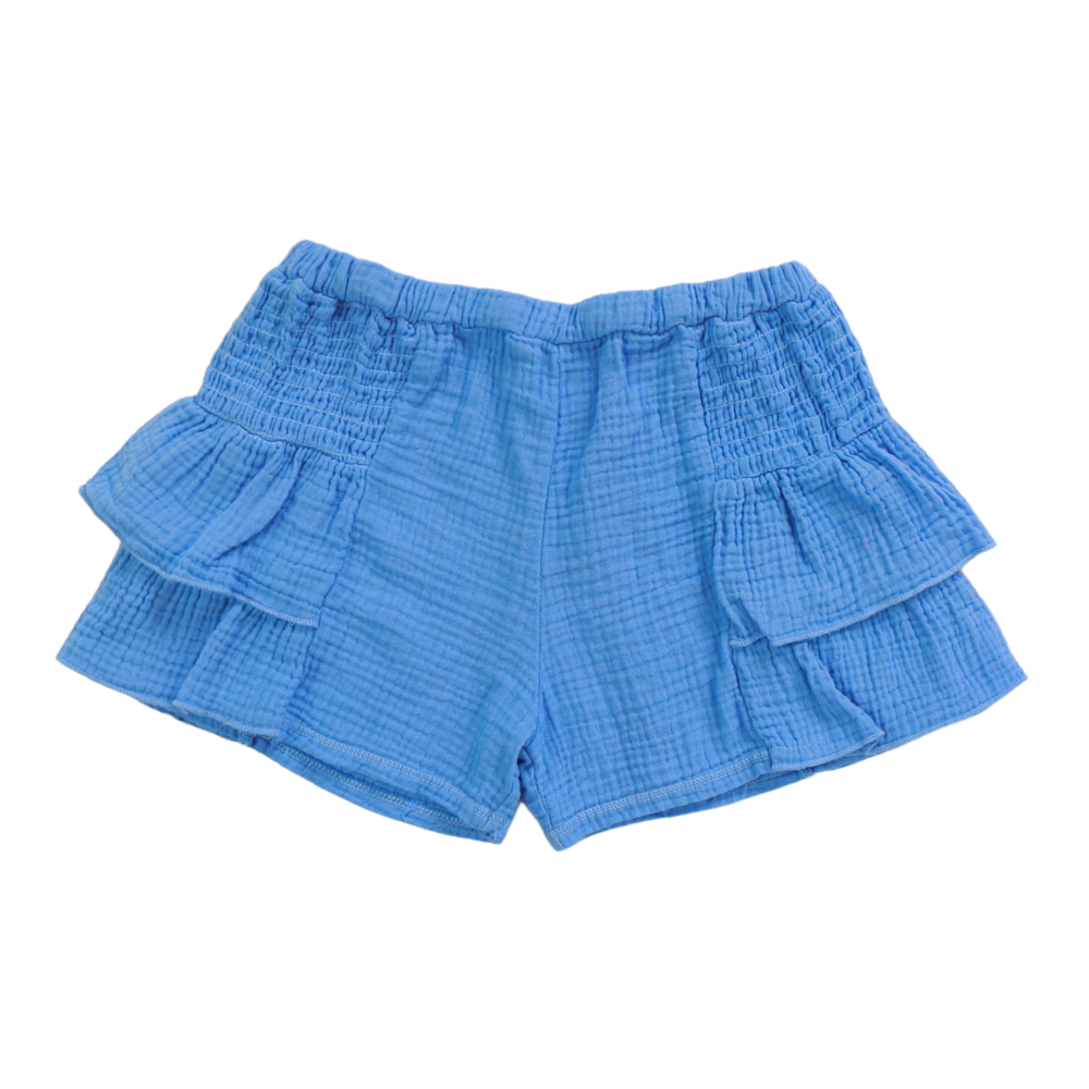 Ruffle Short with Smock Side Waist