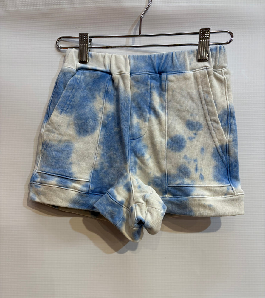 Central Park West Denim Wash Short Sleeve Sweatshirt