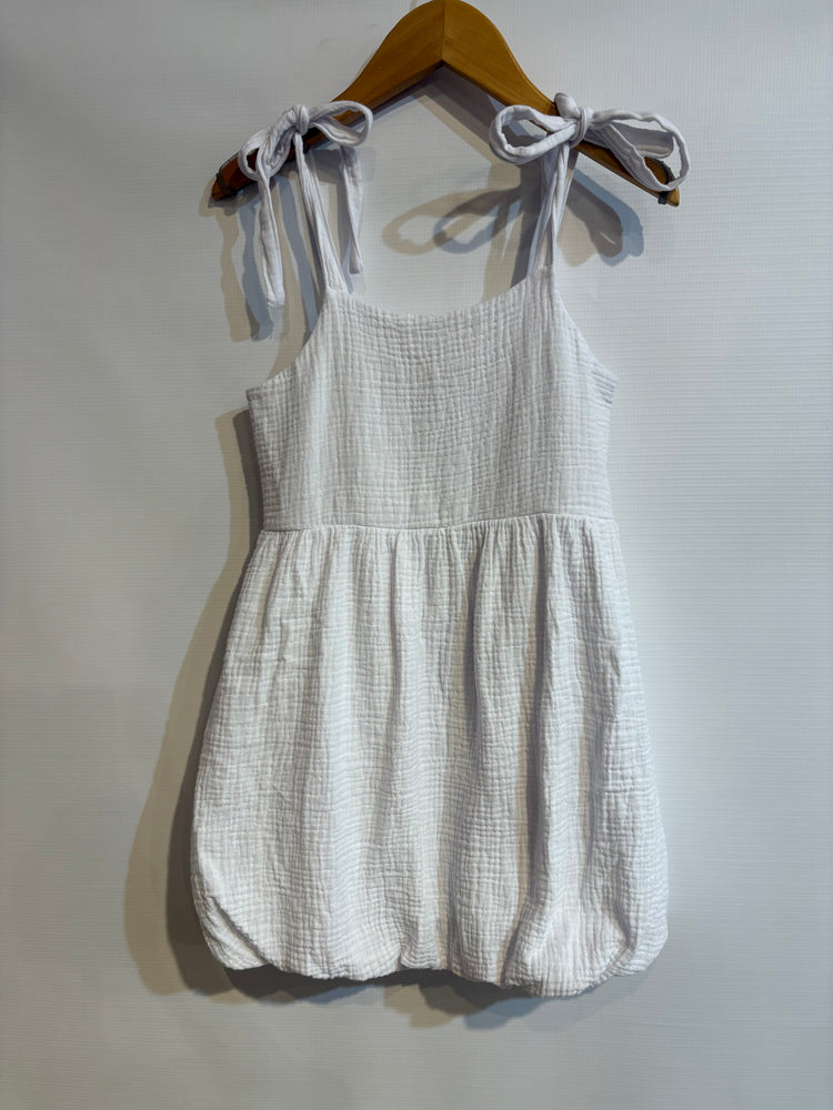 Bubble Skirt Dress with Tie Straps