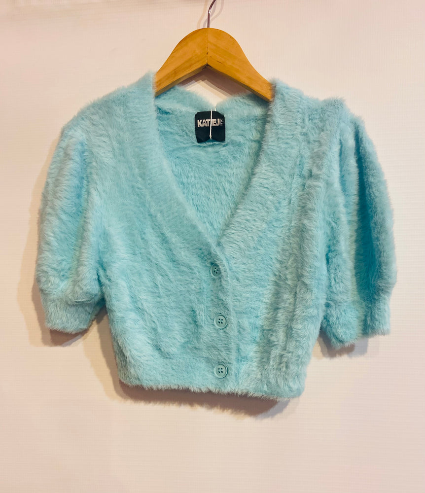Aqua Mara Puff Short Sleeve Cardigan