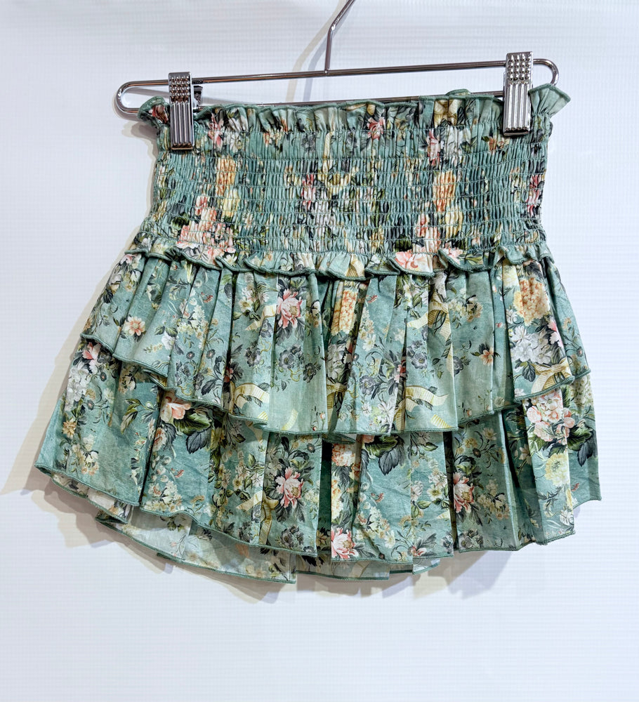 Chloe Sage Baroque Floral Top