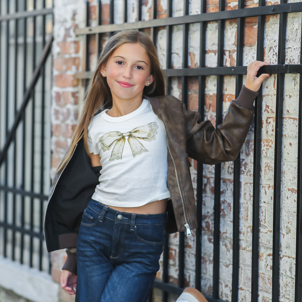 Graphic Vintage Bow Tee