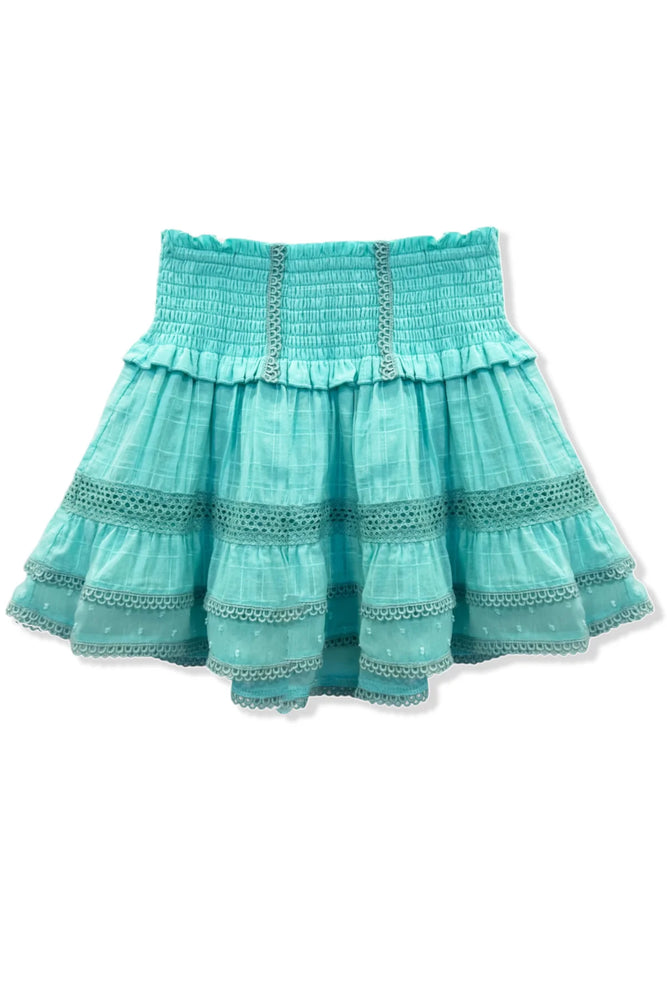 Lara Seaglass Lace Trim Skirt