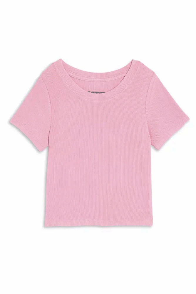 Livi Dusty Mauve Ribbed Tee