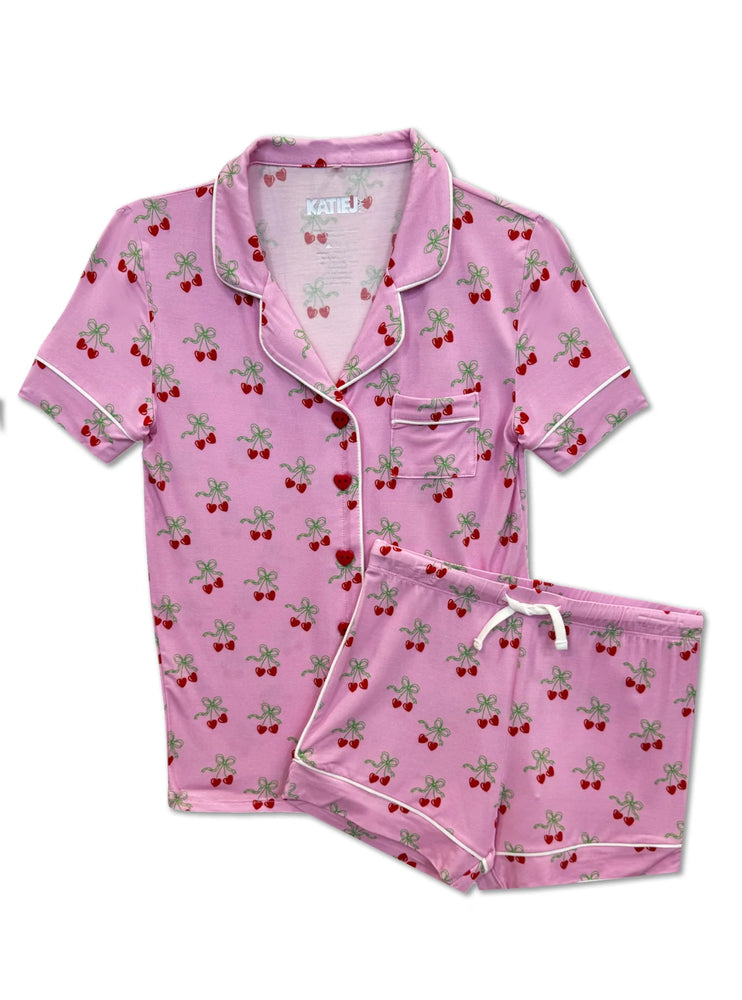 Lynn Cherry Bow Lounge Set