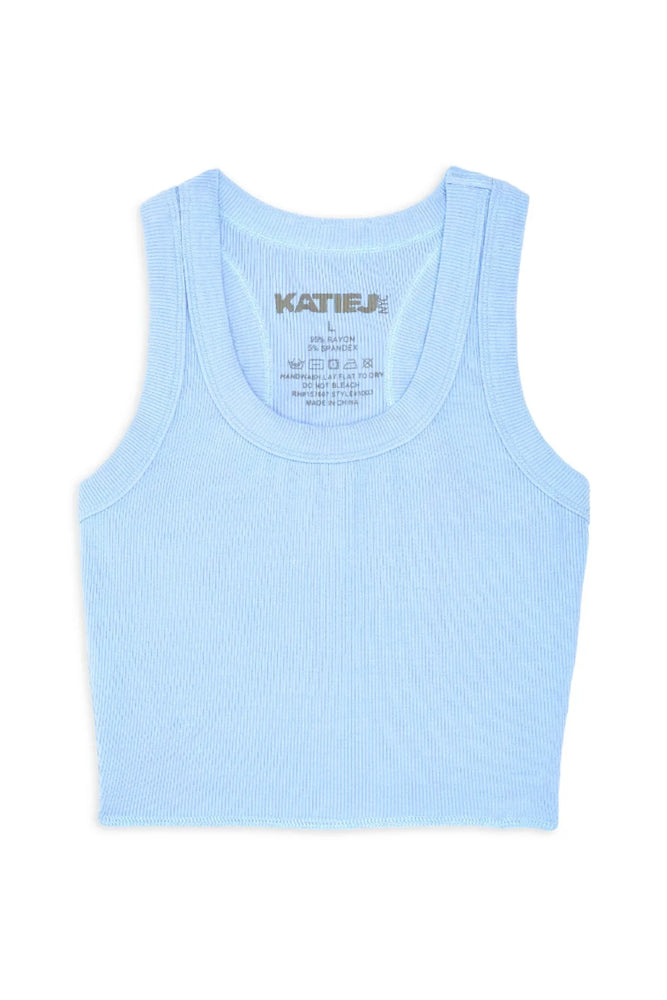 Livi Baby Blue Crop Tank