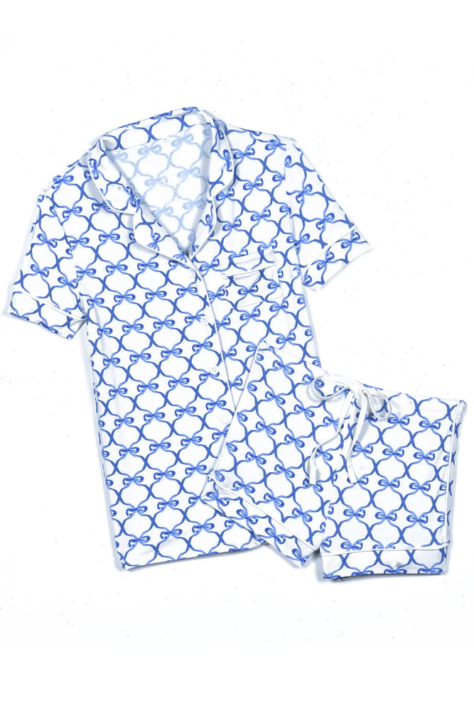 Lynn Blue Bow Lounge Set