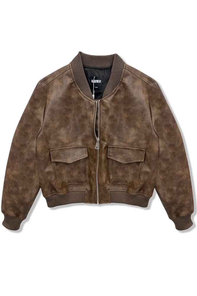 Maverick Vegan Leather Bomber