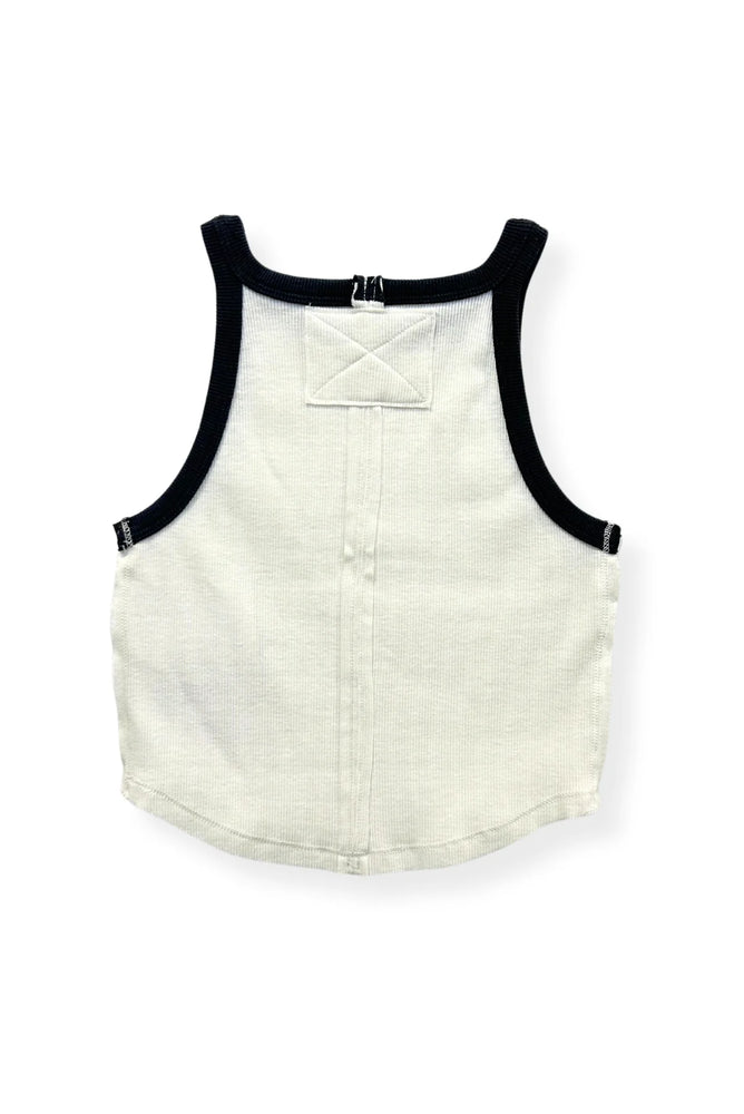 May Ecru & Black Tank