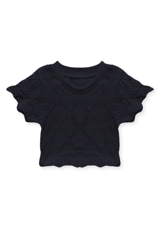Maizie Black Stretch Tee