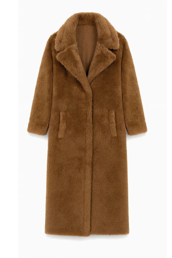 Paddie Long Sherpa Coat