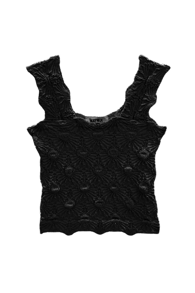 Maizie Black Tank Top