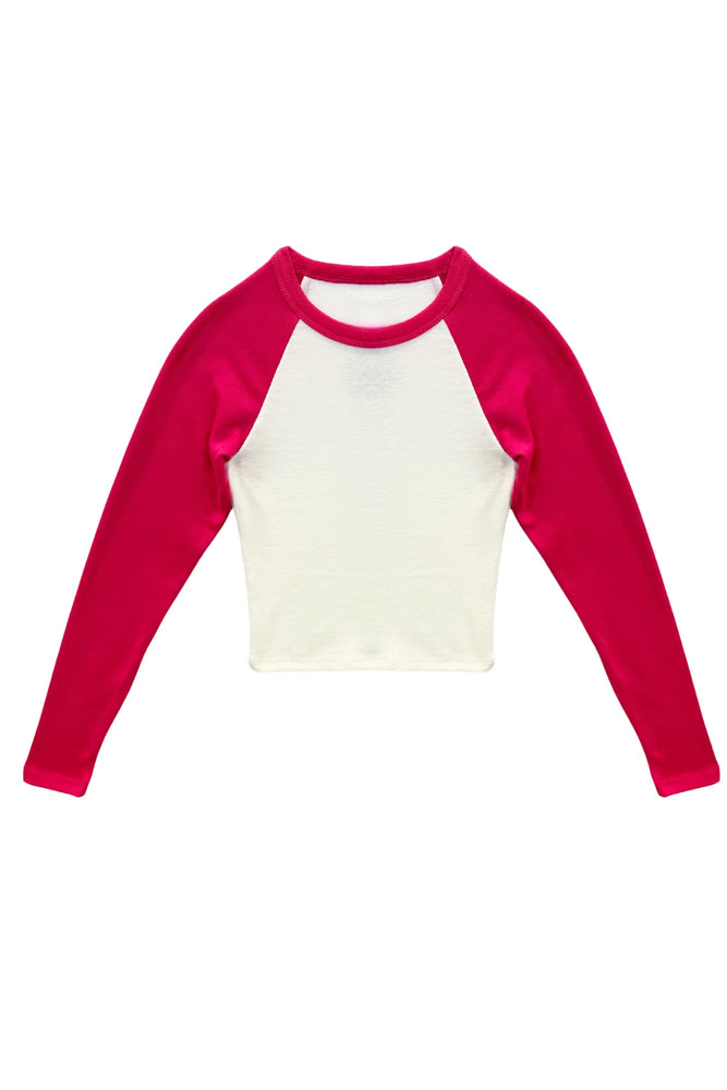 Rowan Raspberry Longsleeve Raglan Tee