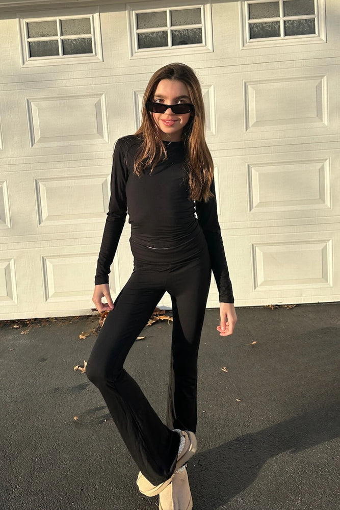 Roll Over Black Pants