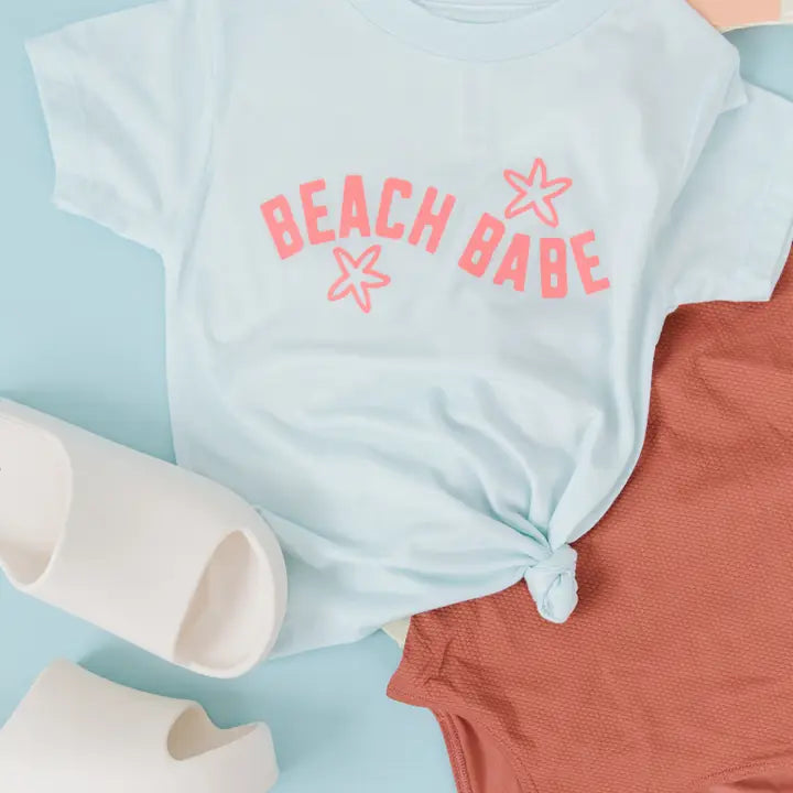 Light Blue Beach Babe Tee