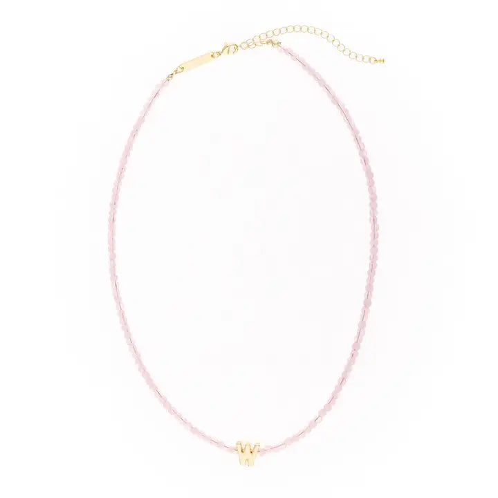 Beaded Initial Necklaces