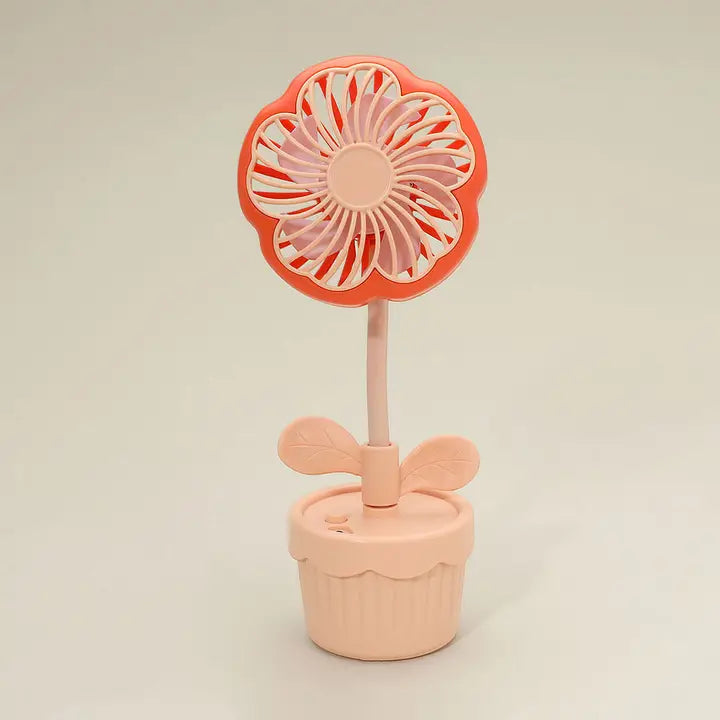 Flower Pot Mini Desktop Fan