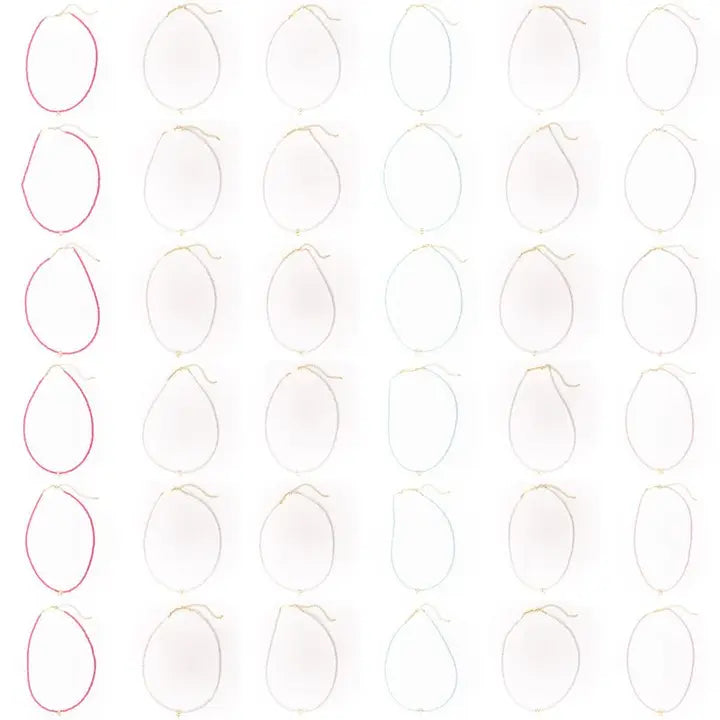 Beaded Initial Necklaces