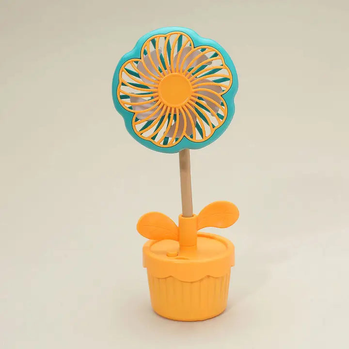 Flower Pot Mini Desktop Fan