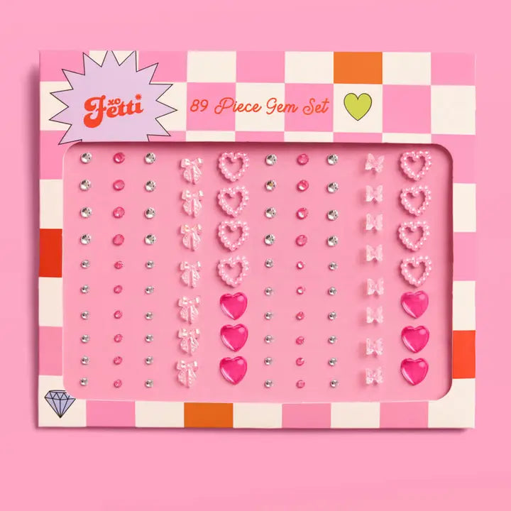Bow & Heart Face Gem Set