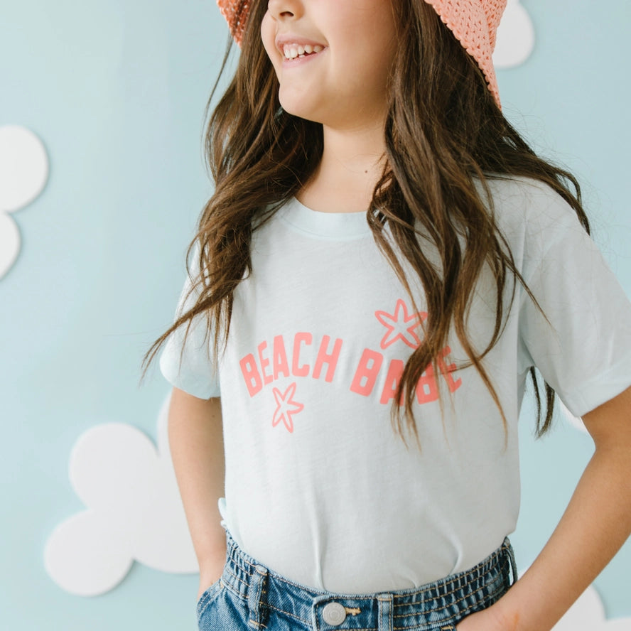 Light Blue Beach Babe Tee