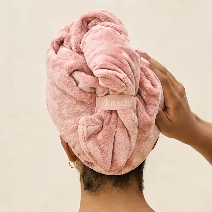 Plush Microfiber Hair Towel Turban